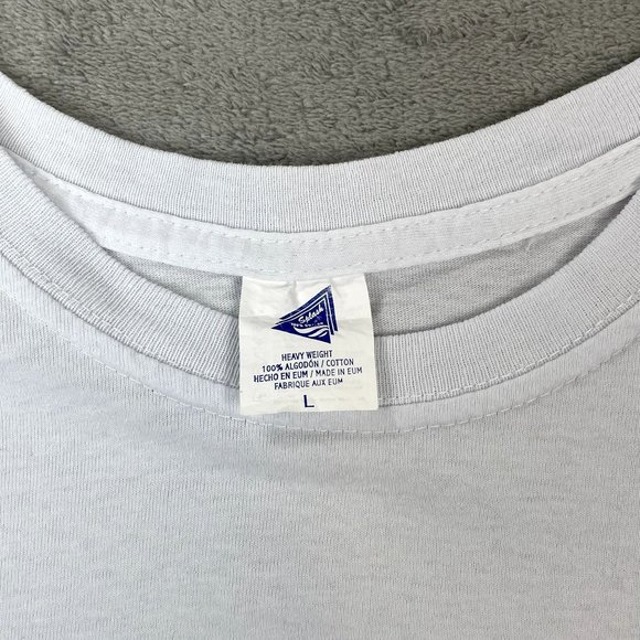 Vintage Splash Heavy Weight Cancun Mexico White Short Sleeve T-Shirt Gold Large - Picture 3 of 7